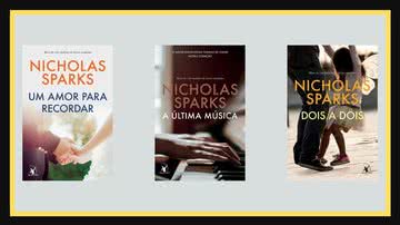 Capas das obras de Nicholas Sparks, todas disponíveis na Amazon - Crédito: Reprodução / Amazon
