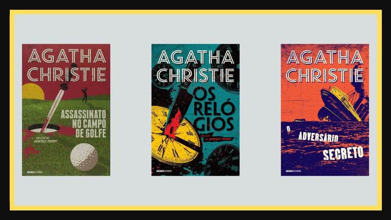 Capas das obras escritas por Agatha Christie, disponíveis na Amazon - Créditos: Reprodução / Amazon
