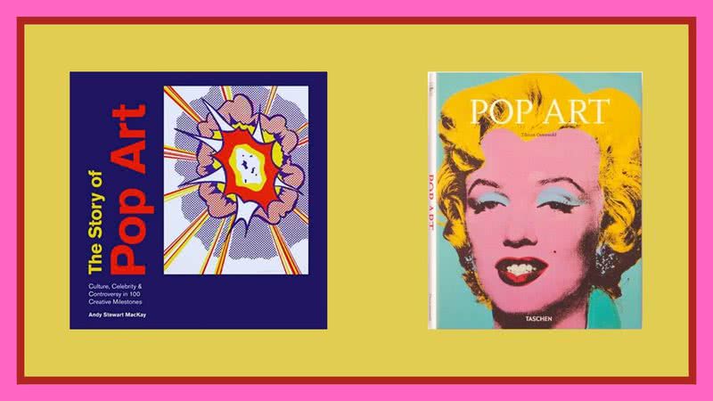 Capas dos livros sobre Pop Art. Todos disponíveis na Amazon - Créditos: Reprodução / Amazon