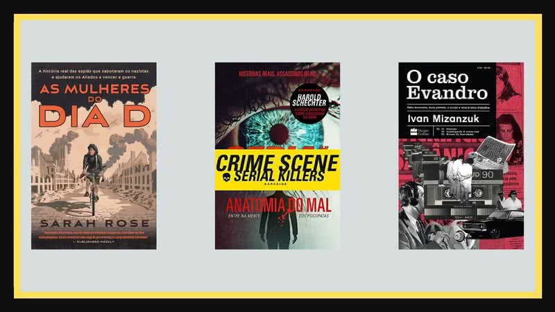 Capas das obras mais incríveis sobre casos criminais, todas disponíveis na Amazon - Créditos: Reprodução / Amazon