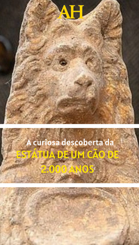 A curiosa descoberta da estátua de um cão de 2.000 anos