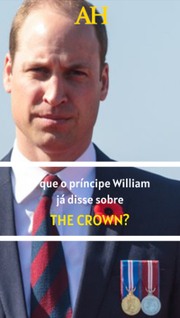 O que o príncipe William já disse sobre The Crown?