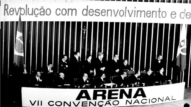 Convenção do partido do governo ocorrido em 1978, no Congresso Nacional de Brasília - Fundação Getúlio Vargas