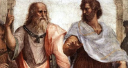 Platão e Aristóteles na famosa pintura renascentista: Escola de Atenas - Wikimedia Commons