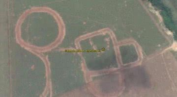 Geoglifos no Acre - Divulgação / Google Earth / Eco.org