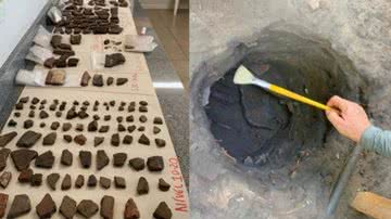 Artefatos encontrados na escavação em São Geraldo do Araguaia, no Pará - Divulgação / Universidade de Passo Fundo