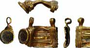 A caixa de amuletos encontrada em Shropshire, Inglaterra - Divulgação/Museu Britânico