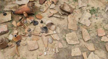 Artefatos encontrados em Villupuram - Divulgação/Government Aringar Anna Arts College in Villupuram