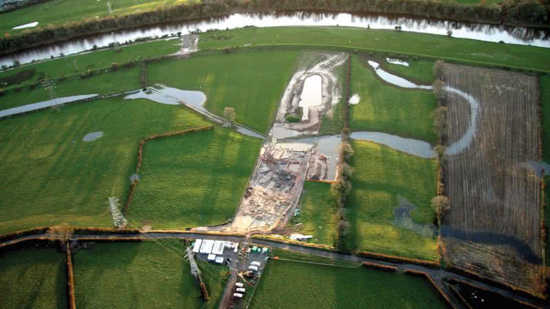 Fotografia aérea do assentamento - Divulgação/ Oxford Archaeology Ltd