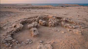 Fotografia do assentamento neolítico - Divulgação/ Departamento de Cultura e Turismo de Abu Dhabi