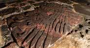 Relevo representando águia encontrado no México - Divulgação - Mirsa Islas