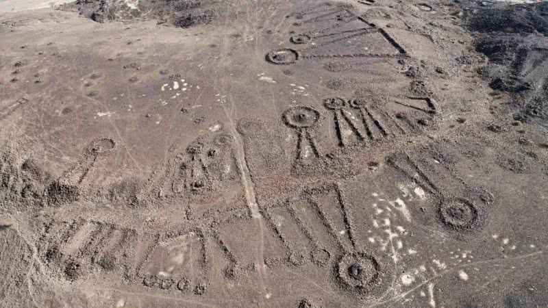 Avenida funerária descoberta no noroeste da Arábia Saudita - Divulgação/Royal Commission for AlUla
