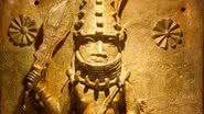 Imagem de uma das esculturas conhecidas como 'Bronzes de Benin' - Foto por Mike Peel pelo Wikimedia Commons