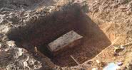 O caixão romano descoberto na Inglaterra em 2013 - Divulgação/Archaeology Warwickshire