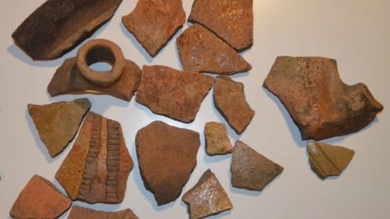 Cerâmica descoberta no local - Divulgação - Projeto Bailey Hill
