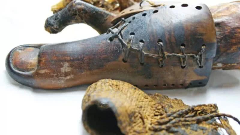 A prótese egípcia encontrada em Luxor