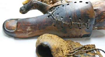 A prótese egípcia encontrada em Luxor - Divulgação/Universidade de Manchester