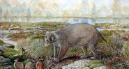 Ilustração de como era o animal de 25 milhões de anos - Divulgação/Peter Schouten/Universidade de New South Wales