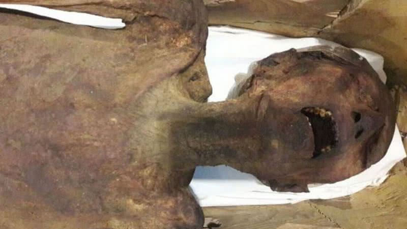 A múmia que grita - Divulgação/Ministério das Antiguidades do Egito