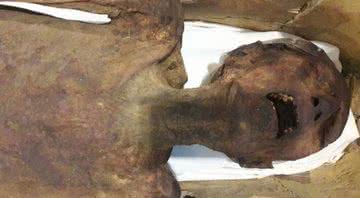 A múmia que grita - Divulgação/Ministério das Antiguidades do Egito