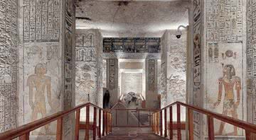 Tumba KV9 de Ramsés VI, local usurpado de Ramsés V - Divulgação/Autoridade de Turismo do Egito
