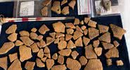 Alguns dos artefatos descobertos no local - Divulgação - Commonwealth Heritage Group