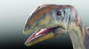 Ilustração do dinossauro Issi saaneq descoberto na Groenlândia - Divulgação / Victor Beccari