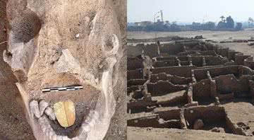 Múmia com 'língua de ouro' e Cidade de Ouro perdida - Divulgação/Ministério do Turismo e Antiguidades do Egito/Facebook/Zahi Hawass