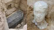 O sarcófago descoberto em Alexandria, no Egito - Divulgação/Ministério de Antiguidades do Egito