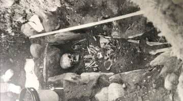 Foto do esqueleto do Homem de Blair Atholl - Divulgação/ Culture Perth & Kinross