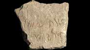 Imagem do escrito de 2.500 anos que contém o nome de Dario I - Divulgação / Autoridade de Antiguidades de Israel