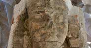 Esfinge encontrada no templo do faraó Amenófis III, no Egito - Divulgação/Ministério do Turismo e Antiguidades do Egito