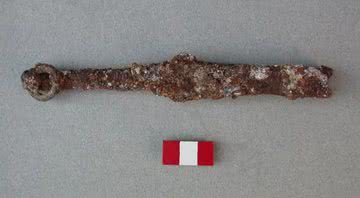 Espada bizantina encontrada na Turquia - Divulgação/Amorium Excavation Project