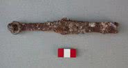 Espada bizantina encontrada na Turquia - Divulgação/Amorium Excavation Project