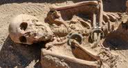 Esqueleto encontrado no Castelo de Çavuştepe, Turquia - Divulgação/AA Photo