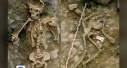 Fotografias de esqueletos encontrados em La Hoya. - Divulgação/ Antiquity Publications Ltd / Foto de T. Fernández-Crespo