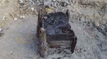 Antigo poço de madeira encontrado na República Tcheca - Divulgação/Archaeological Centre Olomouc