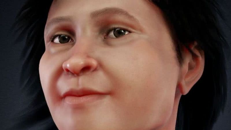 Reconstrução facial de Eva de Naharon - Divulgação - Cícero Moraes