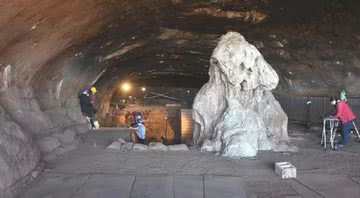 Caverna Wonderwerk, na África do Sul, onde o estudo foi feito - Divulgação/Michael Chazan/Universidade Hebraica de Jerusalém