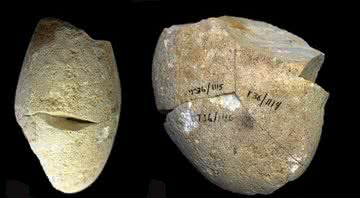 A antiga ferramenta descoberta em Israel - Divulgação - Ron Shimelmitz