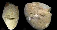 A antiga ferramenta descoberta em Israel - Divulgação - Ron Shimelmitz