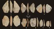 Algumas das ferramentas de pedra do Paleolítico Médio relacionadas a descoberta - Andrea Picin