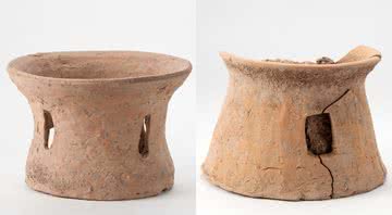 Dois dos fornos de cerâmica encontrados na China - Divulgação