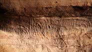 inscrições em parede de caverna na Espanha - Reprodução/Vídeo/YouTube