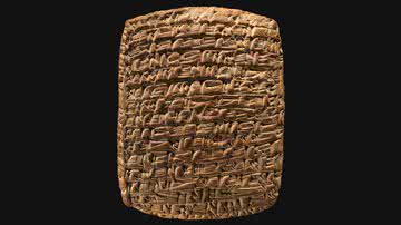 Tablete de argila assírio com escrita cuneiforme - Divulgação/ MET/ Domínio Público