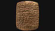 Tablete de argila assírio com escrita cuneiforme - Divulgação/ MET/ Domínio Público