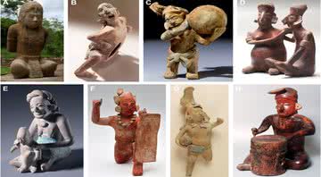Esculturas mesoamericanas antigas - Divulgação /  Alan S. Cowen et al. 2020