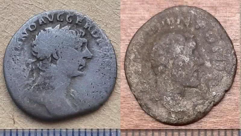 As duas moedas que confundiram pesquisadores ao serem encontradas no Mar Báltico - Divugação/Johan Rönnby