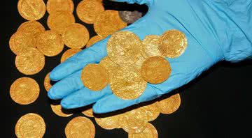 Tesouro de moedas descoberto na Inglaterra - Divulgação - The Trustees of the British Museum