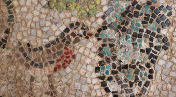 Um dos mosaicos encontrados na Turquia - Divulgação/Demirören News Agency